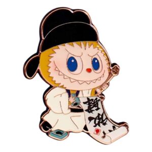 Pop Mart The Monsters Labubu Let's Have Fun Together Badge 'Practicing Calligraphy' PPMT-2408-0061-PC