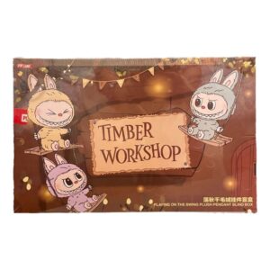 Pop Mart Labubu The Monsters Timber Workshop Playing on the Swing Pendant Pop Land Exclusive Sealed Case (6 Blind Boxes) PPMT-2406-0018
